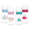 Imagen de Mamadera de plástico 120ml tetina natural standard, en caja, varios colores MOMEASY