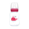 Imagen de Mamadera de plástico 120ml tetina natural standard, en caja, varios colores MOMEASY