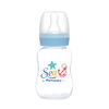 Imagen de Mamadera de plástico 120ml tetina natural standard, en caja, varios colores MOMEASY