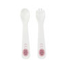 Imagen de Plato bowl vasorbito y cubiertos de melamina, en caja, 2 colores MOMEASY