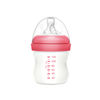 Imagen de Mamadera de vidrio 120ml tetina natural boca ancha, en caja, 2 colores MOMEASY