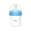 Imagen de Mamadera de vidrio 120ml tetina natural boca ancha, en caja, 2 colores MOMEASY