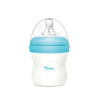 Imagen de Mamadera de vidrio 120ml tetina natural boca ancha, en caja, 2 colores MOMEASY