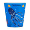 Imagen de Plato bowl vasorbito y cubiertos de melamina, 5 piezas en caja, 2 colores MOMEASY