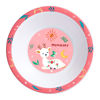 Imagen de Plato bowl vasorbito y cubiertos de melamina, 5 piezas en caja, 2 colores MOMEASY