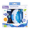 Imagen de Vianda contenedor infantil de plástico con botella 330ml, 2 colores MOMEASY