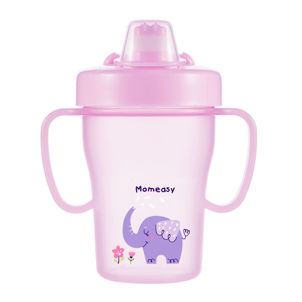 Imagen de Vasorbito de plástico, 200ml con sorbito retráctil, en cartón, 2 colores MOMEASY