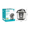 Imagen de Olla a presión eléctrica, acero inoxidable, con accesorios, 6L, 1000W, con accesorios, en caja, WINNING STAR