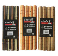Imagen de Individual de bambú, x4, varios colores