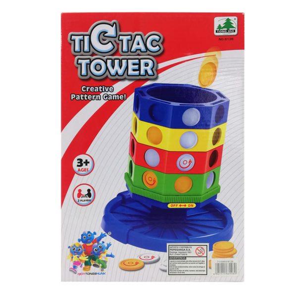 Imagen de Ta Te Ti en torre, juego de equilibrio, en caja