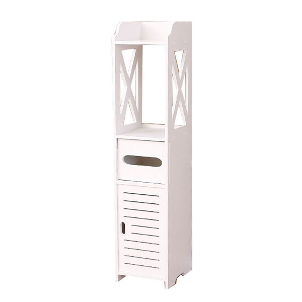Imagen de Mueble organizador de madera, con dispensador de papel, en caja
