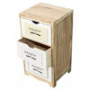 Imagen de Mueble organizador de madera, 3 cajones, en caja