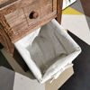 Imagen de Mueble organizador de madera con 1 cajón y un canasto, en caja
