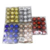 Imagen de Bolas navideñas x12 4cm, en caja varios colores