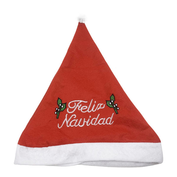 Imagen de Gorro navideño de TNT con bordado, PACKx12