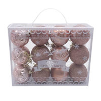 Imagen de Bolas navideñas x12 6cm, en caja, varios colores