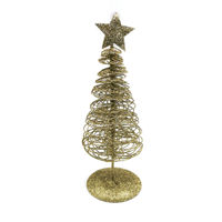 Imagen de Adorno árbol navideño para mesa, espiral de metal