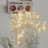 Imagen de Luces led x160 cálidas cortina con perlitas 3x2 metros, en caja