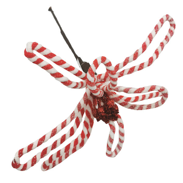 Imagen de Adorno navideño flor, de tela