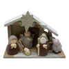 Imagen de Pesebre 5 figuras, con luz en caja