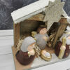 Imagen de Pesebre 5 figuras, con luz en caja