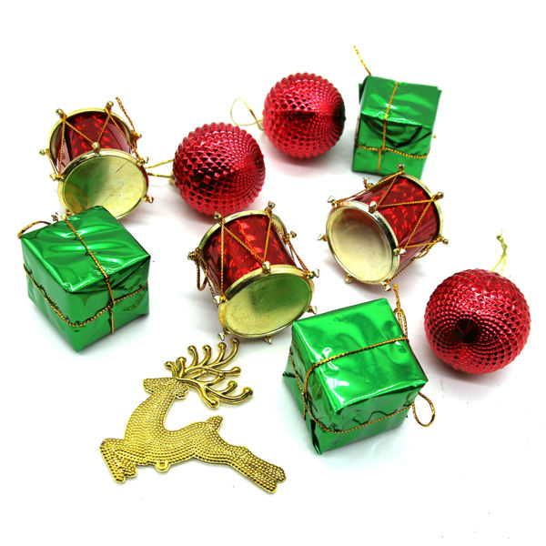 Imagen de Adorno navideño surtido x10, 4cm en bolsa