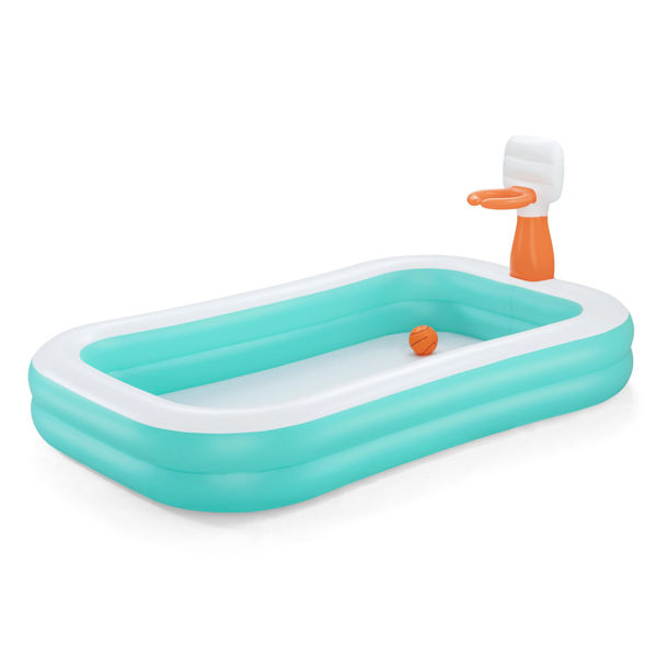 Imagen de Piscina inflable Bestway, con aro de basket, en caja