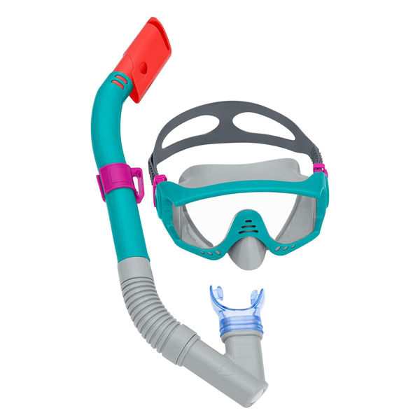 Imagen de Snorkel y máscara para adultos Bestway en blister, varios colores
