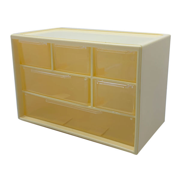 Imagen de Organizador de plástico con cajones, varios colores