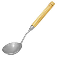 Imagen de Cucharón de aluminio chico con mango de madera PACK x12