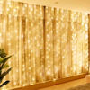 Imagen de Luces led x160 cálidas cortina con perlitas 3x2 metros, en caja