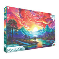 Imagen de Puzzle de cartón, 1000 piezas, puesta de sol, en caja