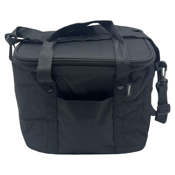 Imagen de Bolso lunchera de poliéster, aislante térmico, con asas y correa, varios colores