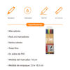 Imagen de Marcadores x6 finos punta 0.4, en sobre de PVC