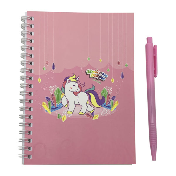 Imagen de Libreta con lapicera,varios diseños unicornios