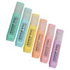 Imagen de Marcadores resaltadores x12 punta biselada colores pastel, en estuche PVC