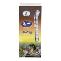Imagen de Pintura acrílica x12 tubos, en caja