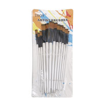 Imagen de Pincel de madera y nylon x12, en bolsa