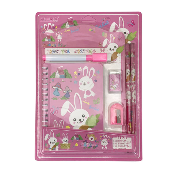 Imagen de Set escolar, 7 piezas, en blister varios colores