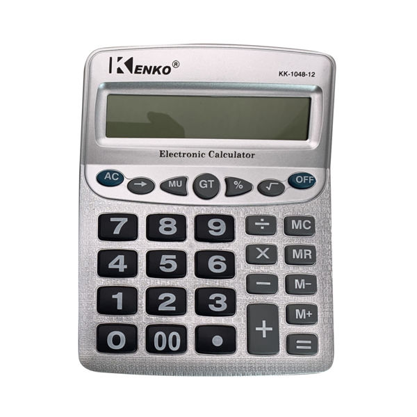 Imagen de Calculadora de mesa, KENKO, 12 dígitos, 1AA, en caja