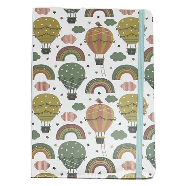 Imagen de Libreta 80 hojas rayadas tapa con elástico, en bolsa, varios diseños
