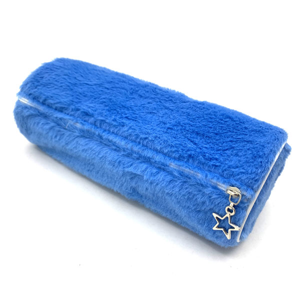 Imagen de Cartuchera de tela peluche con cierre, 2 colores