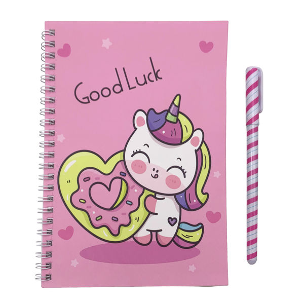 Imagen de Libreta con espiral, 38 hojas, en bolsa, varios diseños