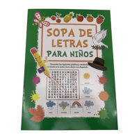 Imagen de Libro de actividades, SOPA DE LETRAS para niños 8 páginas