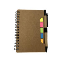 Imagen de Libreta con espiral con señaladores y lapicera, en bolsa