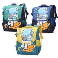 Imagen de Mochila infantil con bolsillo interno, 2 bolsillos laterales, 2 colores