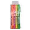 Imagen de Marcador resaltador flúo x4, en estuche PVC