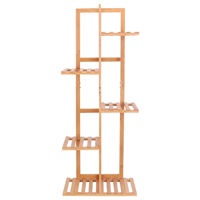 Imagen de Porta macetas de madera, 4 niveles, 5 estantes, en caja