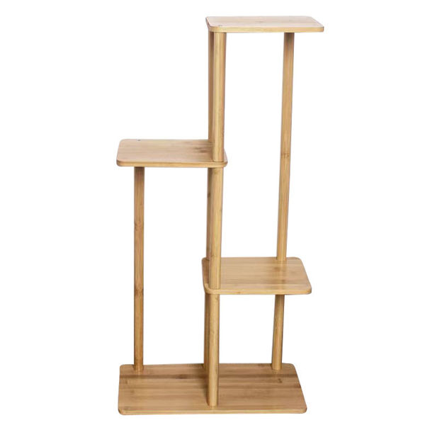 Imagen de Porta macetas de madera, 3 niveles en caja