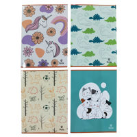 Imagen de Cuaderno de 24 hojas rayado, Sote PACK x24, 4 diseños